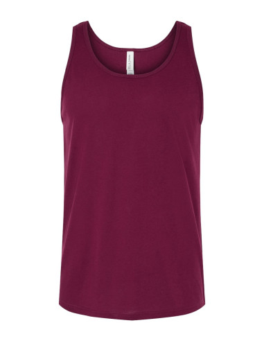 Jersey Tank Tops - Maroon