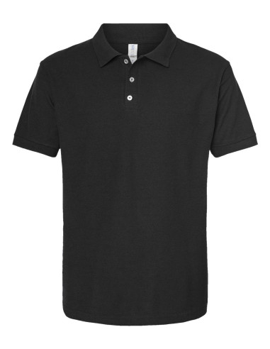 Unisex 50/50 Sport Polo - Black