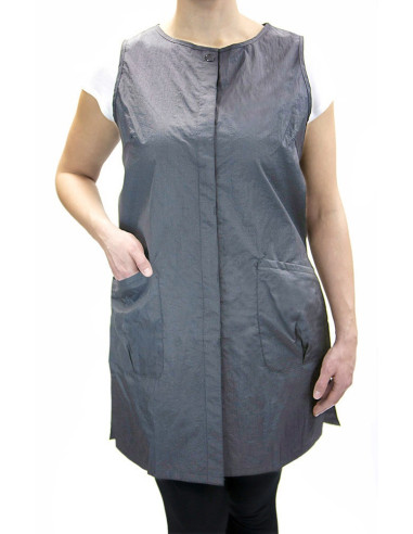 Snap Vest - Grey