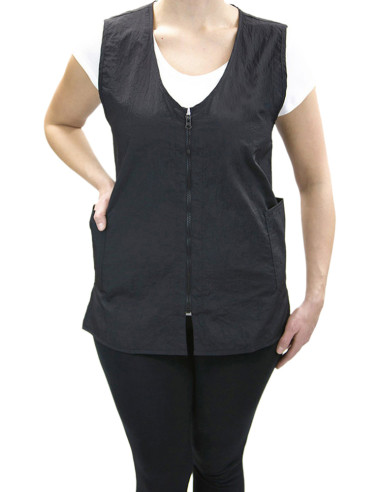 Zipper Vest - Black