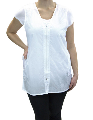 Zipper Vest - White