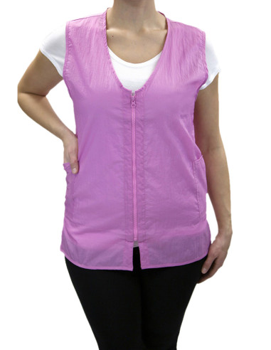 Zipper Vest - Pink