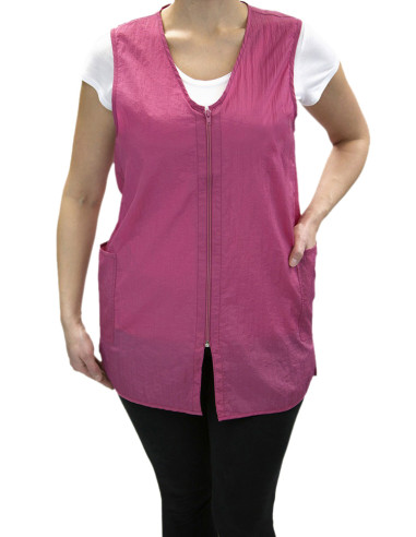 Zipper Vest - Azalea