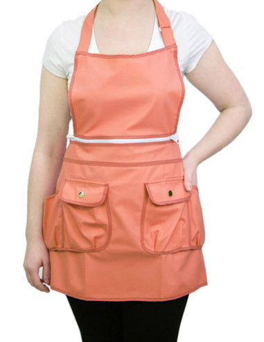 Courtney Apron - Coral