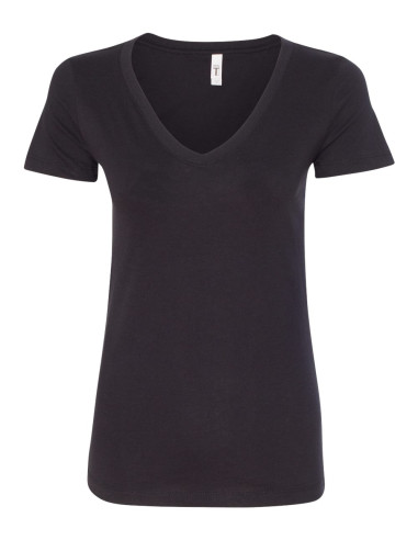 Women's V-Neck T-Shirt - Black