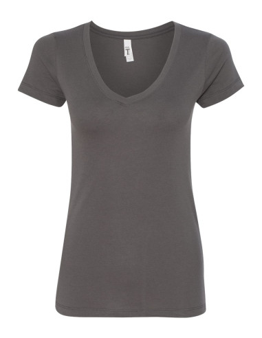 Women's V-Neck T-Shirt - Dark Grey