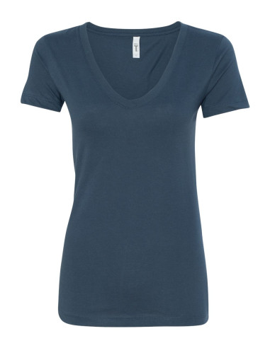 Women's V-Neck T-Shirt - Indigo