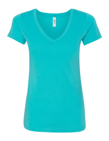 Women's V-Neck T-Shirt - Tahiti Blue