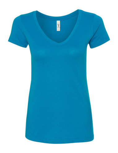 Women's V-Neck T-Shirt - Turquoise