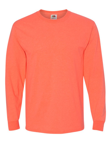 Long Sleeve T-Shirt - Retro Heather Coral