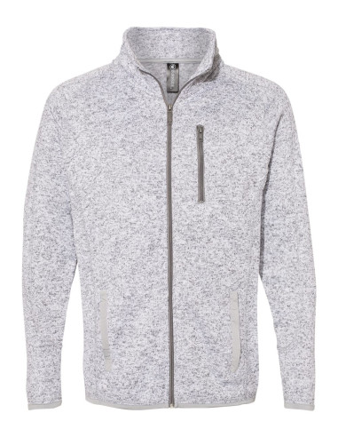 Sweater Knit Jacket - Heather Grey